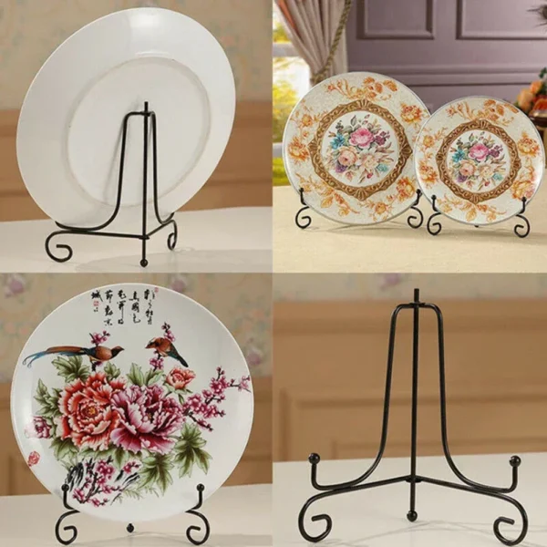 4/6/7/8/10/12Inch Iron Bracket Display Stand For Photo Pedestal Bowl Picture Frame Storage Rack Home Kitchen Plate Display Stand - Image 3