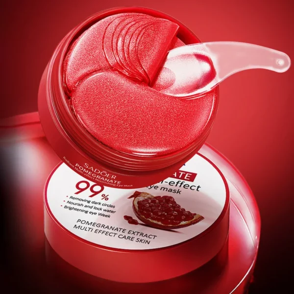 60pcs SADOER Red Pomegranate Collagen Eye Mask Firming Anti Dark Circles Remove Eyes Bag Moisturizing Eye Patches Eyes Skin Care - Image 5