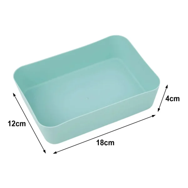 Large Capacity Storage Box Small Box Clearer Classification Kitchen Partition Plastic Tableware White For Storing Small Items - Image 4