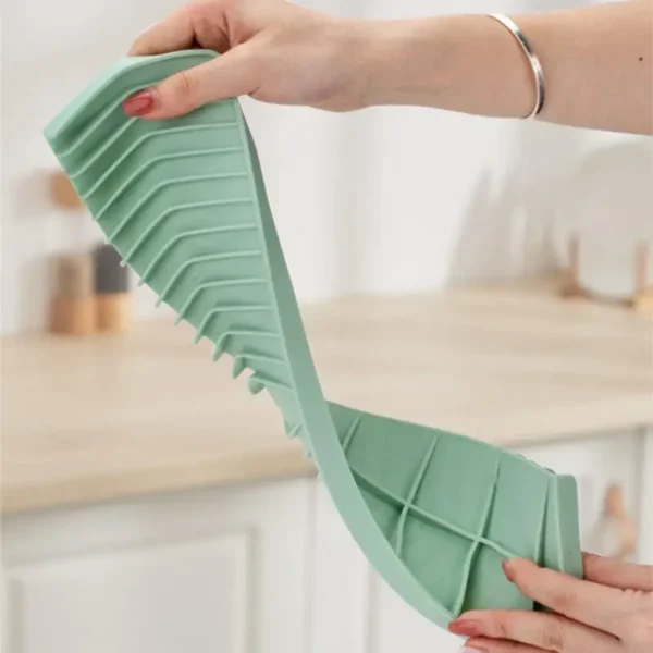 35x9 cm Silicone Tableware Cushion Anti Slip Sink Tray Kitchenware Protection Mat Dish Drying Cushion Pad Storage Sink Drain Mat - Image 4