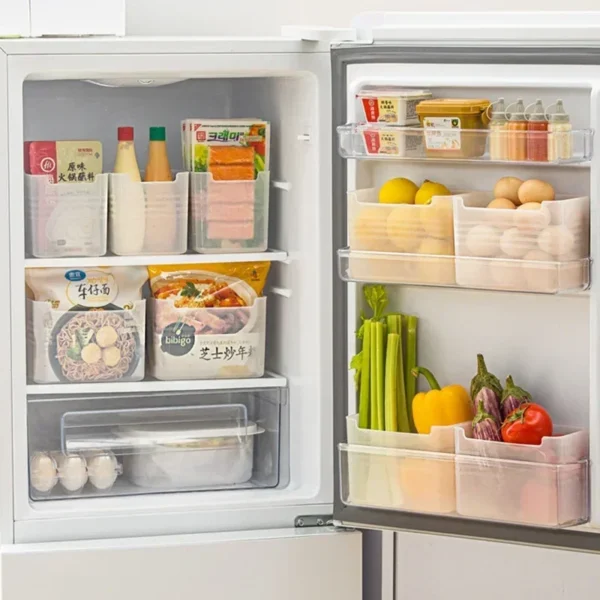 Refrigerator Side Door Storage Boxs Buckle Separate Food Fresh Fridge Organizer Case Kitchen Tableware Drain Basket Holder Rack - Image 3