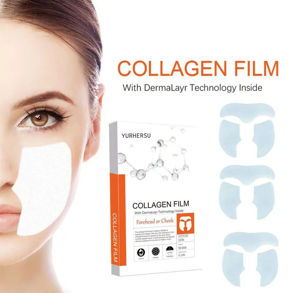 1set Highprime Collagen Film Water Soluble Moisturizing Paste Essence Patch Collagen Soluble Facial Mask Skin Care