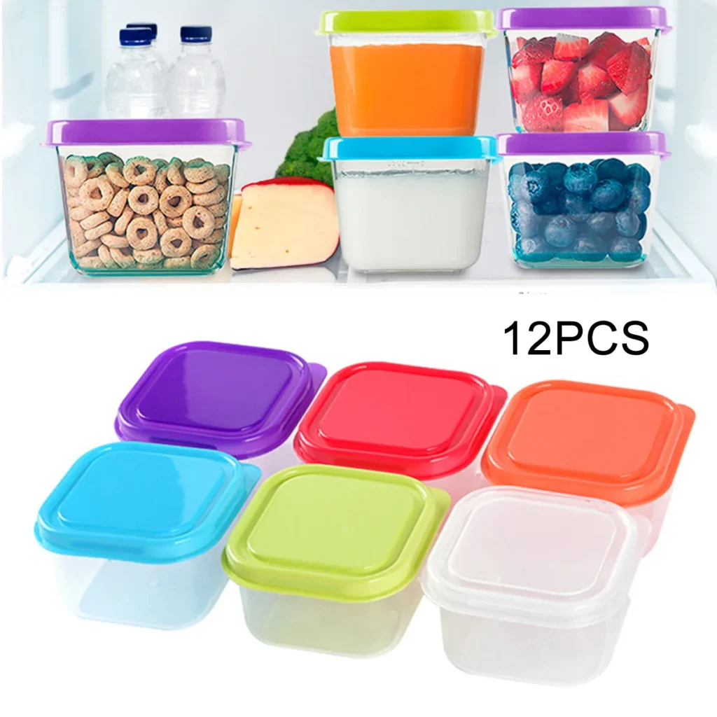 12 Pcs Upgrade Snack Container Kids Snack Bundle Candy Box Portable Snack Storage Box Table Melon Seed Plate Storage Boxes
