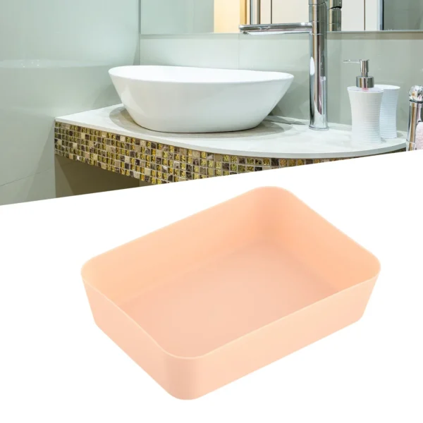 Large Capacity Storage Box Small Box Clearer Classification Kitchen Partition Plastic Tableware White For Storing Small Items - Image 3