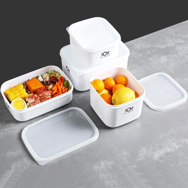 Plastic Lunch Bento Box Food Storage Container with Lid Refrigerator Fruit Fresh-keeping Seal Bowl Picnic Camping Tableware Case - Image 2