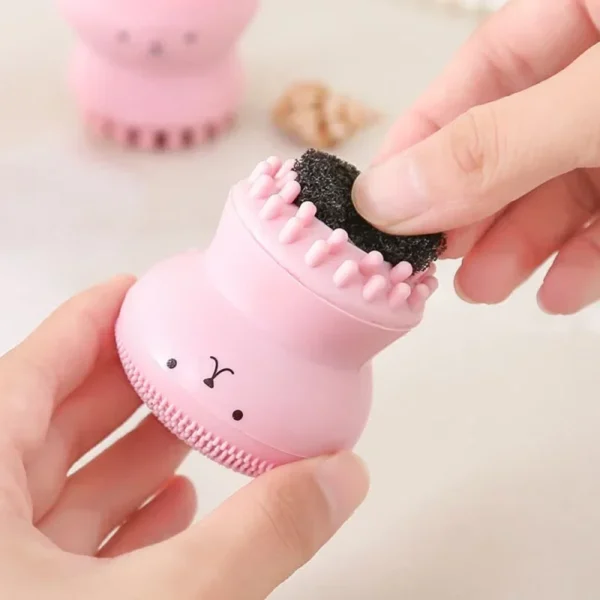 Silicone Face Cleansing Brush Facial Deep Pore Skin Care Scrub Cleanser Tool New Mini Beauty Soft Deep Cleaning Exfoliator Tool - Image 4