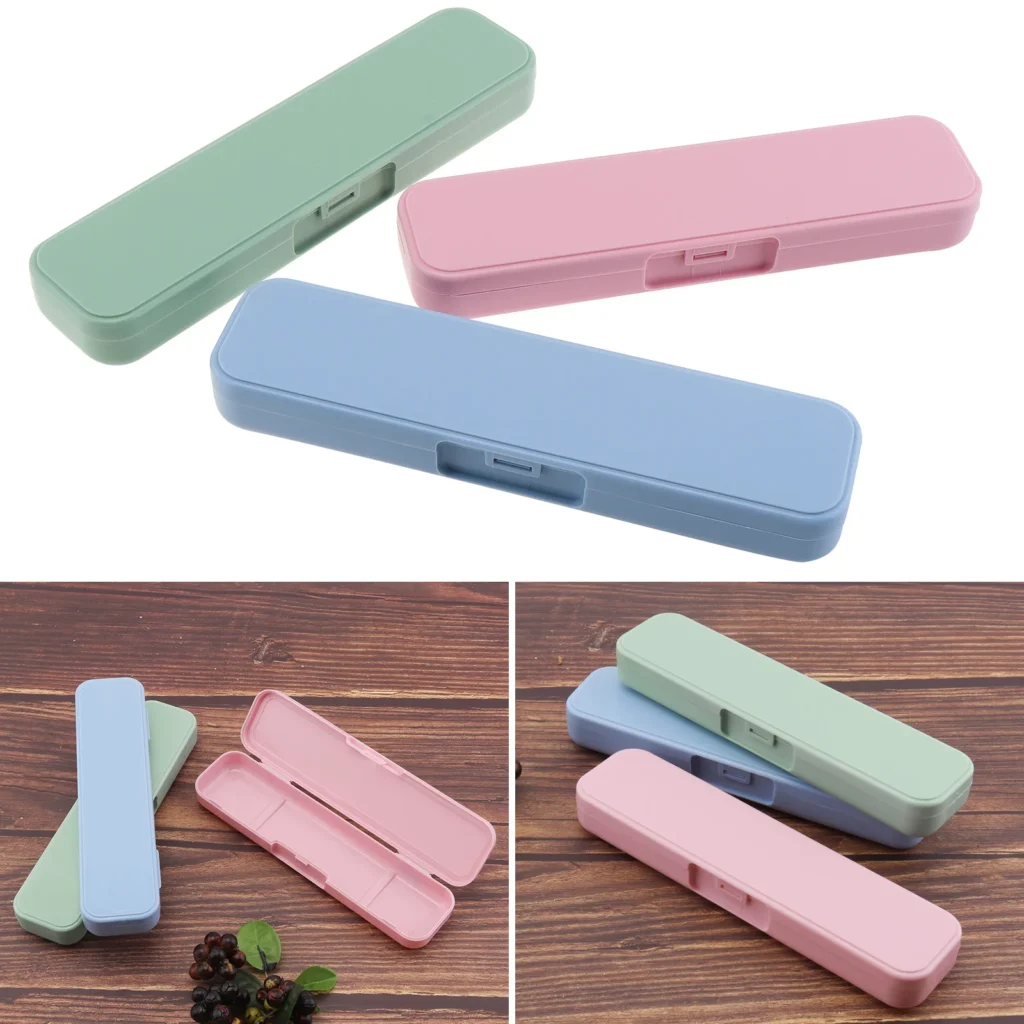Universal Portable PP Travel Tableware Storage Box Case Food Grade Dinnerware Kitchen Fork Spoon Box For Kid School Cutlery