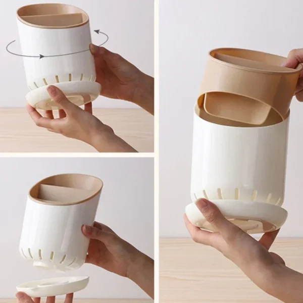 Cutlery Storage Holder Cutlery Drainer Container Drying Rack Non Slip Tableware Knife Spoon Fork Storage Box Kitchen Organizer - Image 5