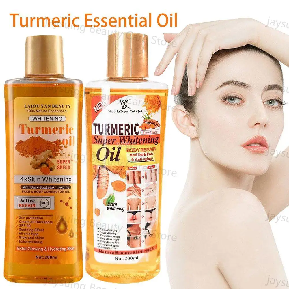 200ml Turmeric Essential Oil For Face & Body Moisturizing And Hydrating Natural Oil Skin Care Smoothing Face Care