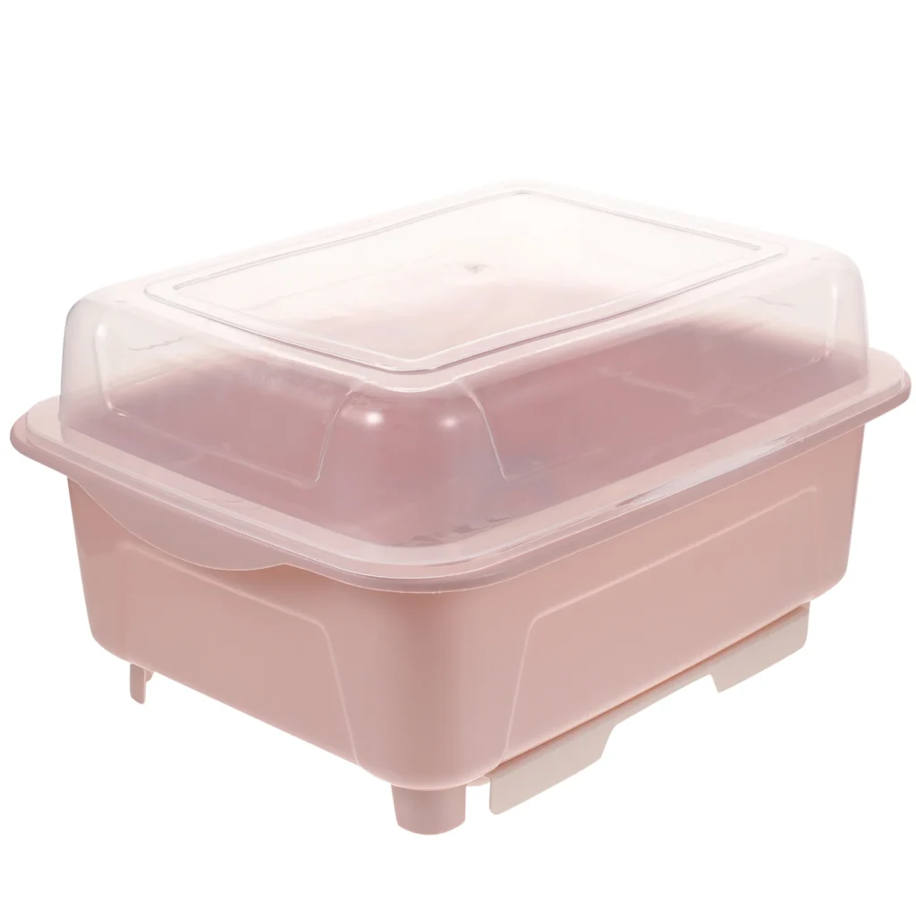 Cutlery Storage Box Dish Drainer Holder Flatware Drying Rack Household with Lid Pp Kitchen Cover Baby Dinnerware