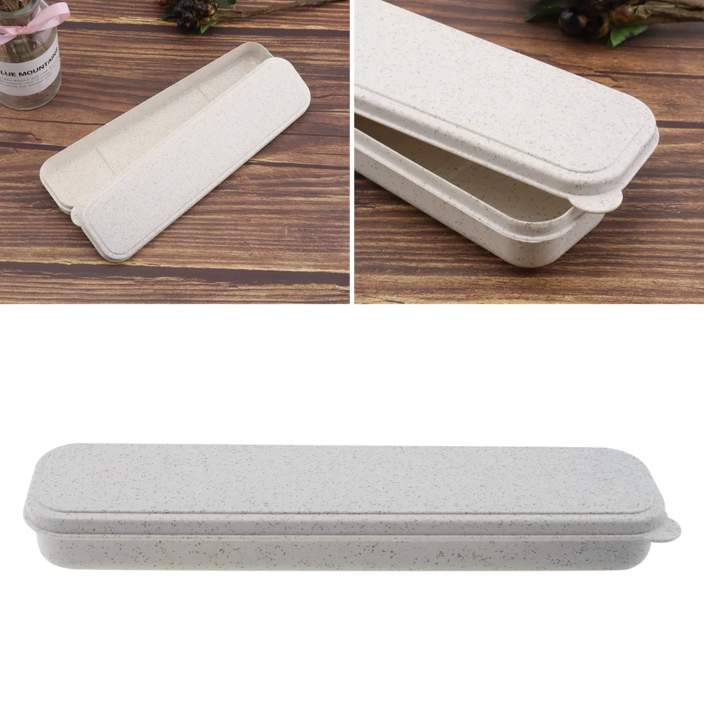Portable Travel Tableware Storage Box Case Food Grade Dinnerware Chopstick Fork Spoon Box Container For Kid School Cutlery