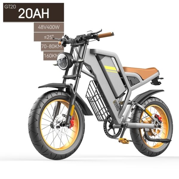 New Electric Bicycle With 20 Inch Large Tires And Seven Stage Transmission Assistance - Image 6