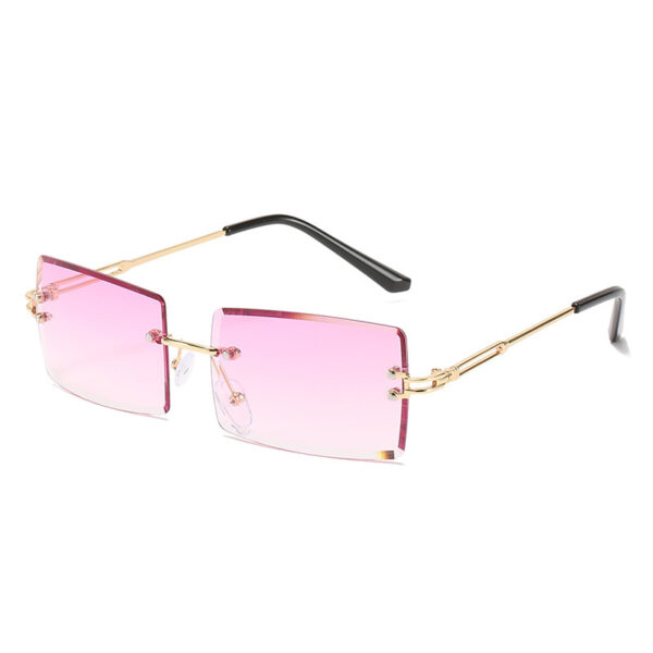 Fashion New Rimless Cut Edge Square Sunglasses - Image 8
