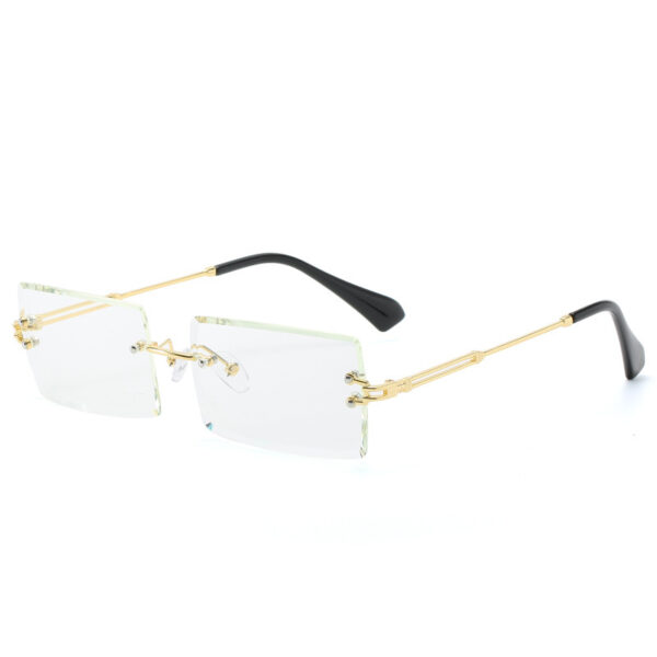 Fashion New Rimless Cut Edge Square Sunglasses - Image 3