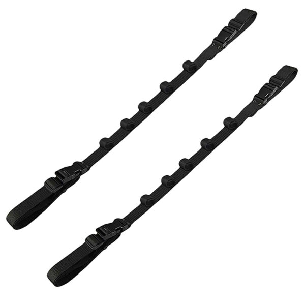 Fishing rod power saver vehicle rod carrier with rod bracket with belt - Image 3