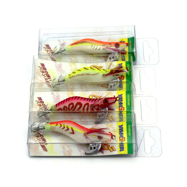 8cm shrimp fake bait 7.4g noctilucent bait bait bait wooden shrimps squid hook plastic bionic bait - Image 3