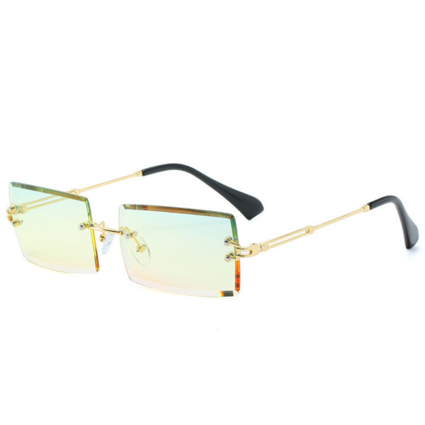 Fashion New Rimless Cut Edge Square Sunglasses - Image 9