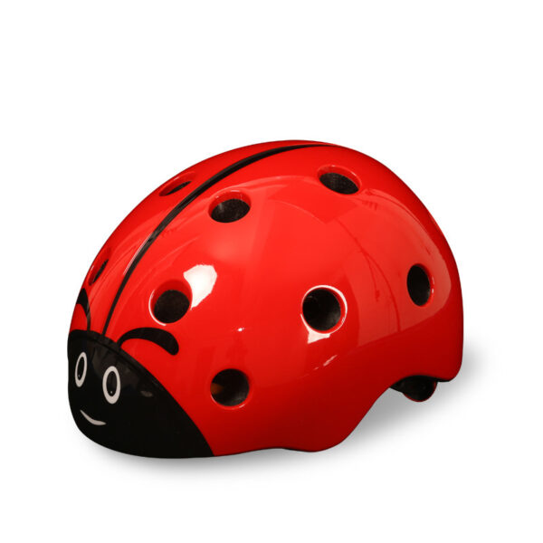 Kids Riding Bicycle Safety Helmet Adjustable Lovely Ladybug Riding Helmet. - Image 3
