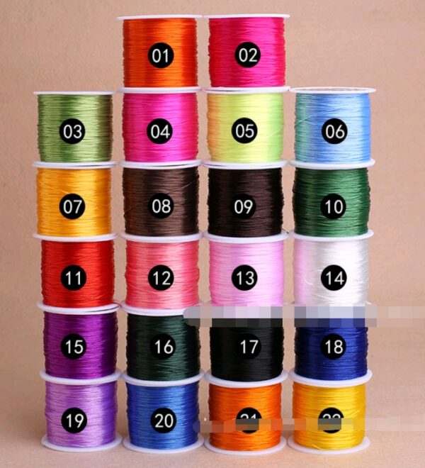 Colorful elastic wire chain glass wire to make beads bracelet wire rope fishing line - Image 6