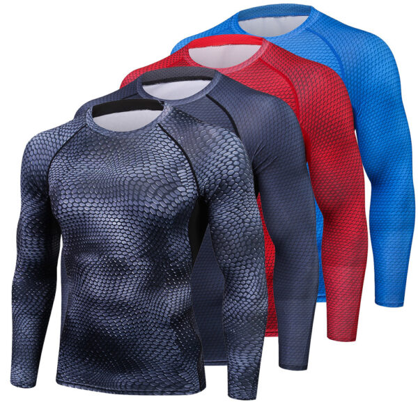 Long sleeve breathable quick-drying fitness training clothes - Image 4