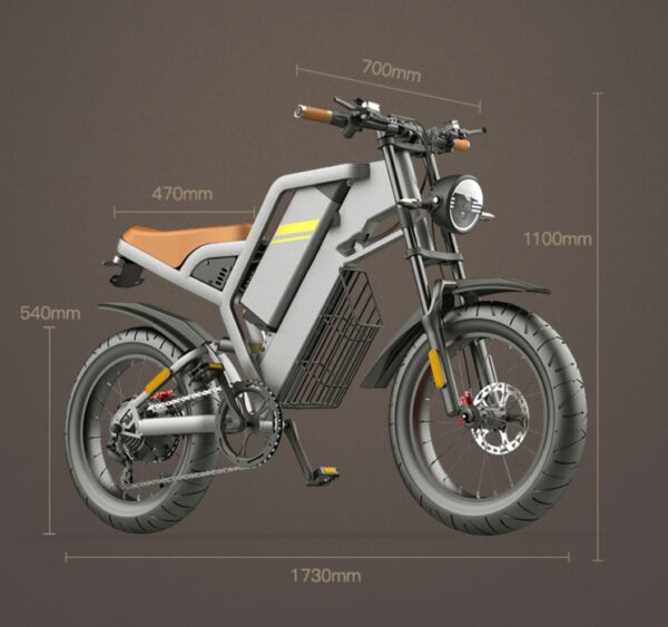 New Electric Bicycle With 20 Inch Large Tires And Seven Stage Transmission Assistance - Image 2