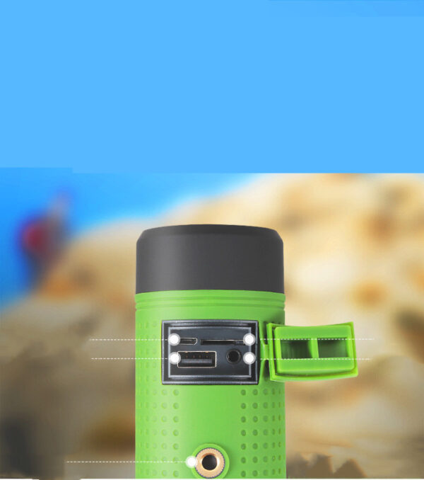 Mini Bicycle Outdoor Bluetooth Speaker Card Radio Flashlight Stereo Handsfree Call Loudspeaker - Image 7