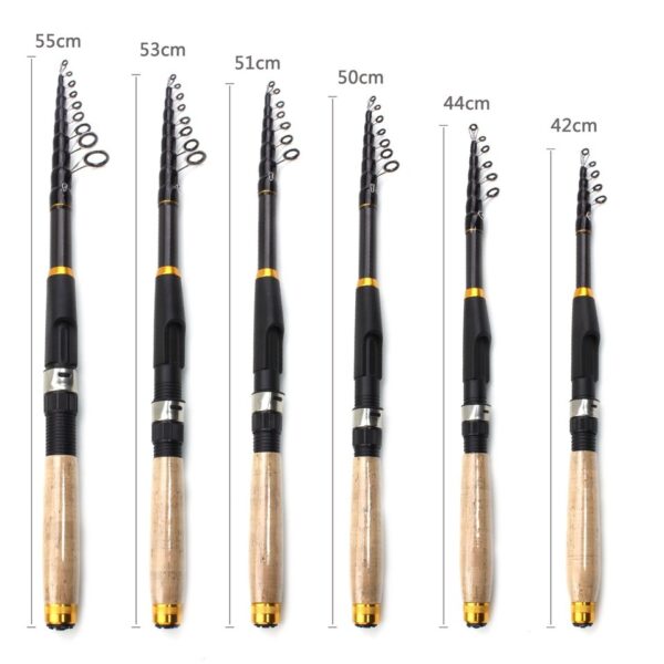 Short Portable Shrink Lure Pole Short Sea Pole - Image 2