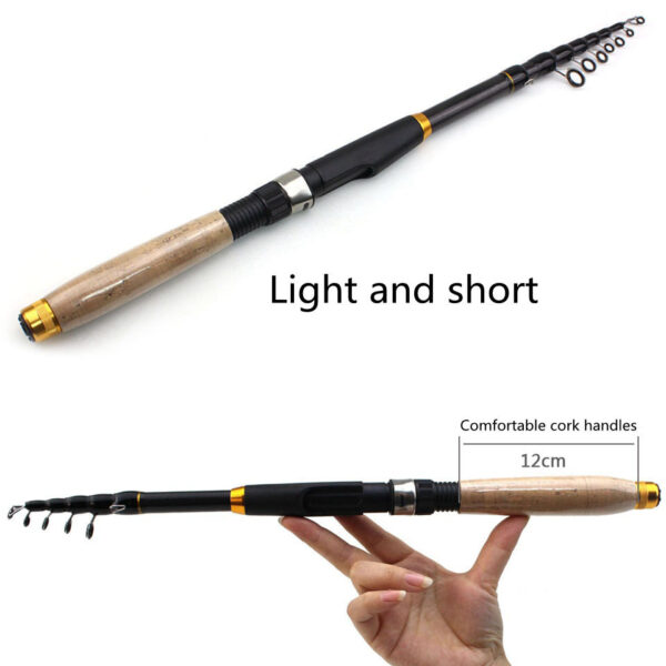 Short Portable Shrink Lure Pole Short Sea Pole - Image 3