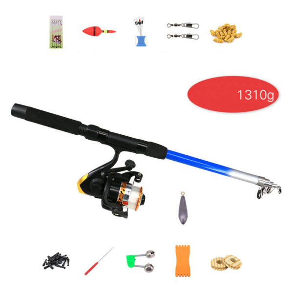 Portable Accessories Bag Beginner Fishing Rod Set Ultra-light And Retractable - Image 2